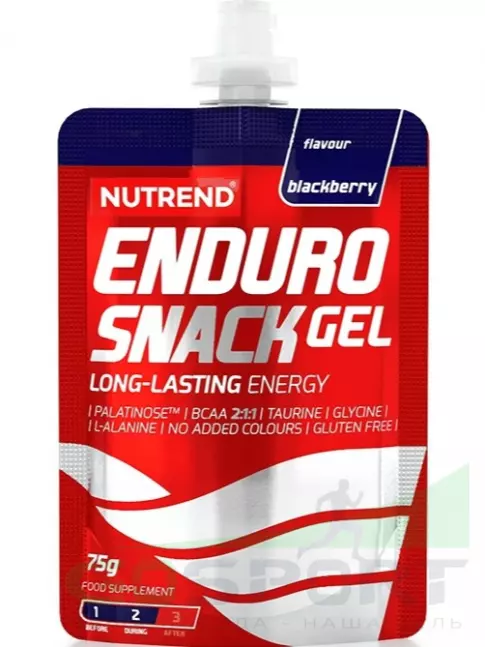 Энергетический гель питьевой NUTREND EnduroSnack саше 3 x 75 г, Ежевика