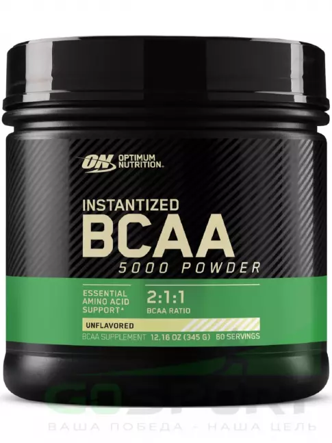 BCAA Optimum Nutrition Instantized BCAA 5000 Powder 2:1:1 345 г, Без вкуса BCAA Optimum Nutrition Instantized BCAA 5000 Powder 2:1:1 345 г, Без вкуса