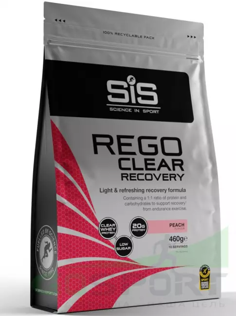 Восстановление SCIENCE IN SPORT (SiS) REGO Clear Recovery 460 г, Персик Восстановление SCIENCE IN SPORT (SiS) REGO Clear Recovery 460 г, Персик