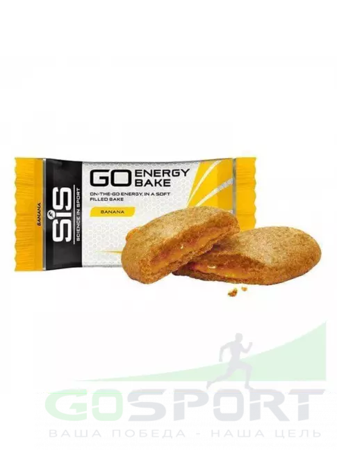 Энергетический батончик SCIENCE IN SPORT (SiS) GO Energy Bake 12 х 50 г, Банан Энергетический батончик SCIENCE IN SPORT (SiS) GO Energy Bake 12 х 50 г, Банан