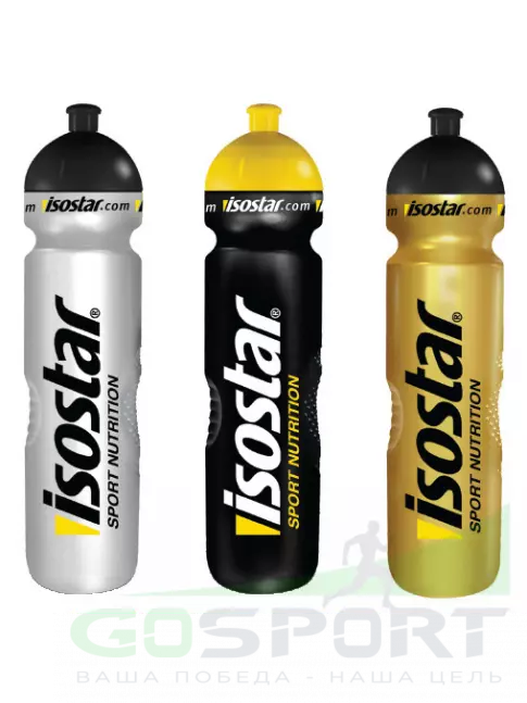 Бутылочки 1000 мл Isostar Бутылка спортивная Швейцария черный