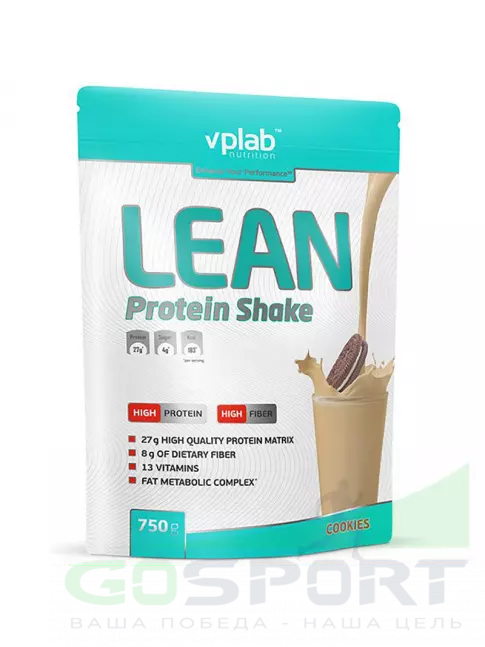 Комплексный протеин VP Laboratory LEAN PROTEIN SHAKE 750 г, Печенье-Крем Комплексный протеин VP Laboratory LEAN PROTEIN SHAKE 750 г, Печенье-Крем
