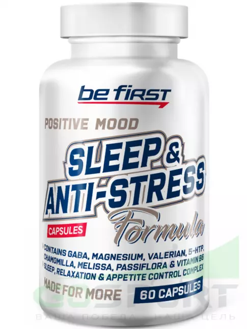 Адаптогены Be First Sleep & Anti-stress Formula 60 капсул Адаптогены Be First Sleep & Anti-stress Formula 60 капсул