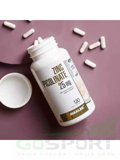 Цинк MAXLER Zinc Picolinate 25 мг 120 вегетарианских капсул Цинк MAXLER Zinc Picolinate 25 мг 120 вегетарианских капсул