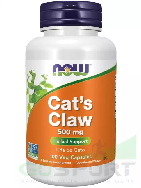 Экстракты NOW Foods Cat's Claw 500 mg - Кошачий Коготь 100 веган капсул Экстракты NOW Foods Cat's Claw 500 mg - Кошачий Коготь 100 веган капсул