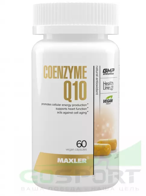 Коэнзим Q10 MAXLER Coenzyme Q10 USA 60 веганских капсул
