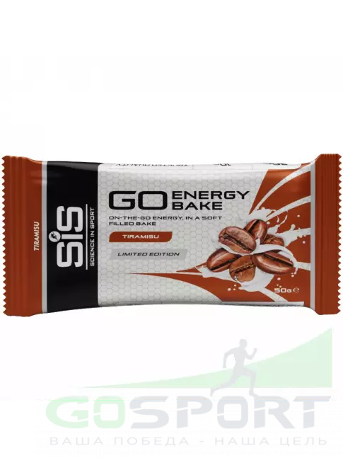 Энергетический батончик SCIENCE IN SPORT (SiS) GO Energy Bake 3 x 50 г, Тирамису