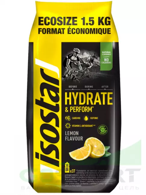 Изотоник Isostar Hydrate & Perform 1500 г, Лимон Изотоник Isostar Hydrate & Perform 1500 г, Лимон
