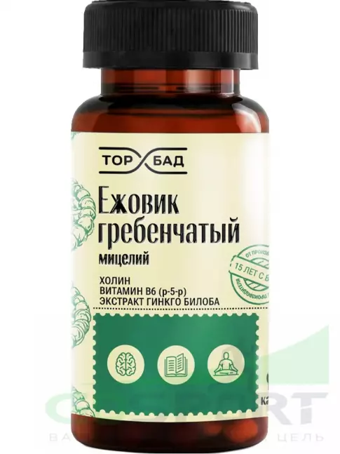 Экстракты ТОР БАД Ежовик гребенчатый 90 капсул Экстракты ТОР БАД Ежовик гребенчатый 90 капсул