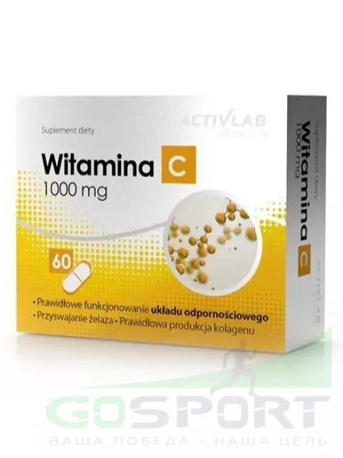 Витамин C ActivLab Vitamin C 1000 mg 6 блистеров х 10 капсул, Нейтральный Витамин C ActivLab Vitamin C 1000 mg 6 блистеров х 10 капсул, Нейтральный