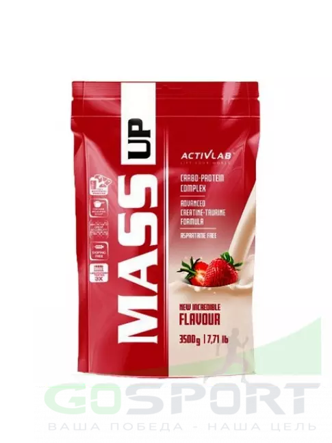 Гейнер ActivLab Mass UP 3500 гр, Клубника Гейнер ActivLab Mass UP 3500 гр, Клубника
