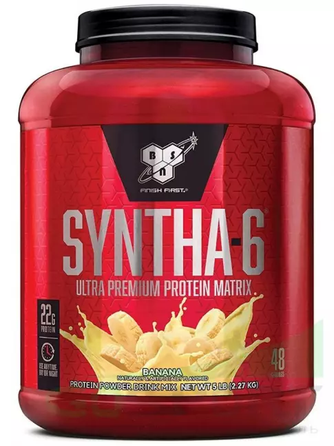 Комплексный протеин BSN SYNTHA-6 2270 г, Банан Комплексный протеин BSN SYNTHA-6 2270 г, Банан