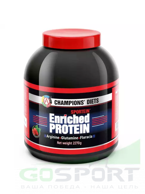 Сывороточный протеин Академия-Т Sportein Enriched Protein 2270 г, Клубника