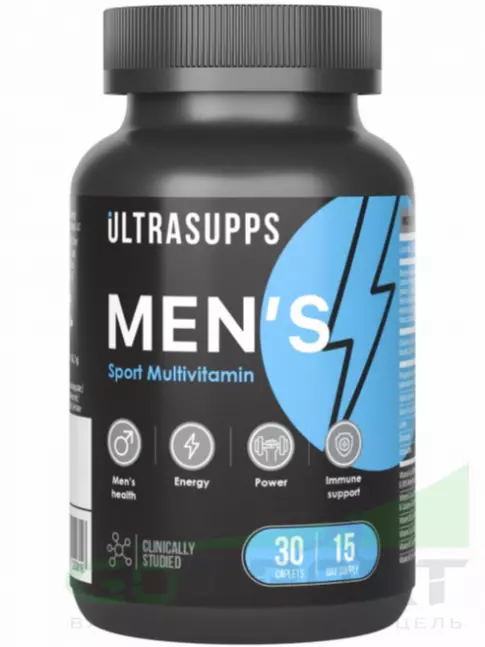Витамины для мужчин UltraSupps Men's Sport Multivitamin 30 каплет