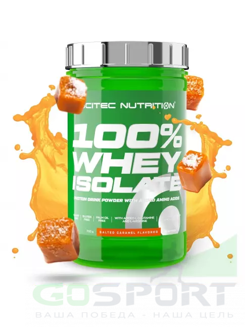 Изолят протеина Scitec Nutrition 100% Whey Isolate 700 г, Соленая карамель Изолят протеина Scitec Nutrition 100% Whey Isolate 700 г, Соленая карамель