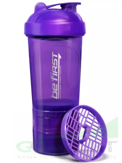 Шейкер 600 мл Be First Shaker 3in1 TS1352 500 мл, Фиолетовый Шейкер 600 мл Be First Shaker 3in1 TS1352 500 мл, Фиолетовый