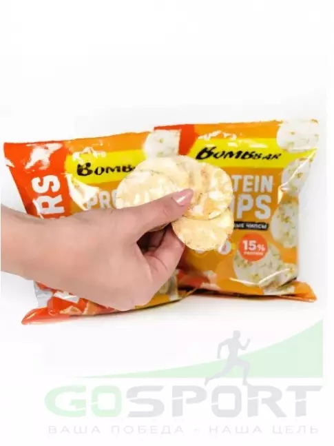 Чипсы BombBar Protein Chips 6 x 50 г, Нежный сыр Чипсы BombBar Protein Chips 6 x 50 г, Нежный сыр