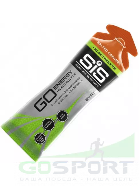 Гель питьевой SCIENCE IN SPORT (SiS) Go Energy + Electrolyte Gels 60 мл, Солёная карамель