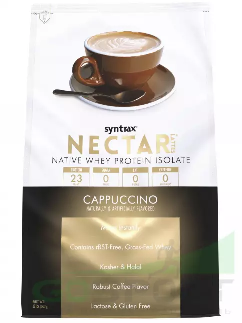 Изолят протеина SYNTRAX Nectar Lattes 907 г, Капучино Изолят протеина SYNTRAX Nectar Lattes 907 г, Капучино