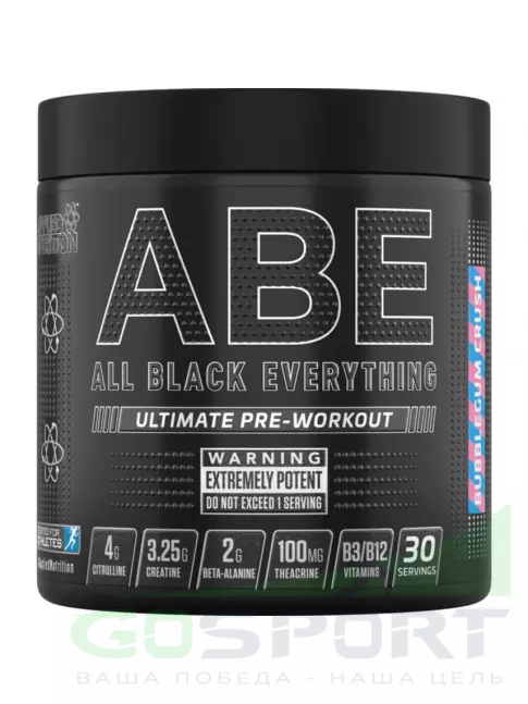 Предтреник в порошке APPLIED NUTRITION ABE - Pre-Workout 315 г, Жевачка Предтреник в порошке APPLIED NUTRITION ABE - Pre-Workout 315 г, Жевачка
