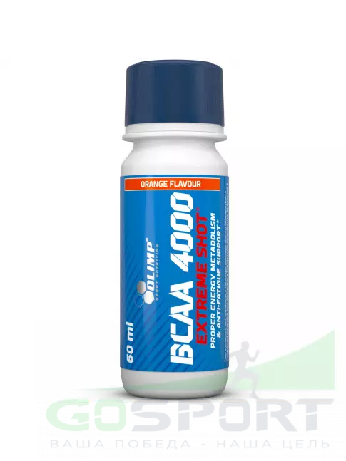 BCAA OLIMP BCAA 4000 Extreme Shot 2:1:1 60 мл, Апельсин BCAA OLIMP BCAA 4000 Extreme Shot 2:1:1 60 мл, Апельсин