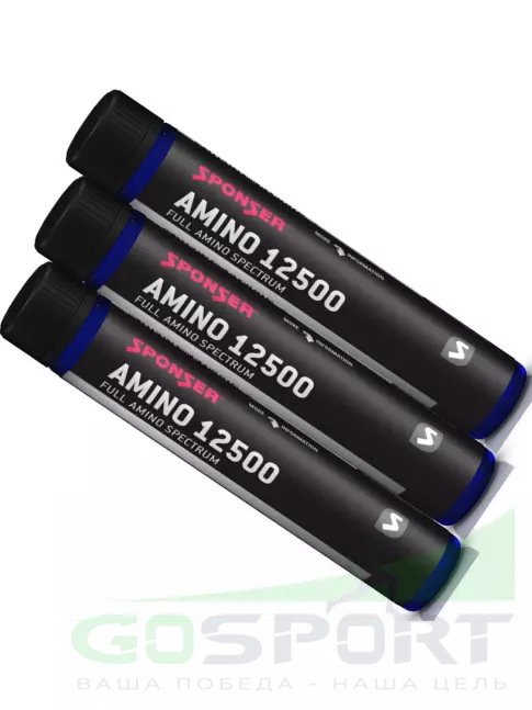 Жидкие аминокислоты SPONSER AMINO 12500 3 x 25 мл, Вишня Жидкие аминокислоты SPONSER AMINO 12500 3 x 25 мл, Вишня