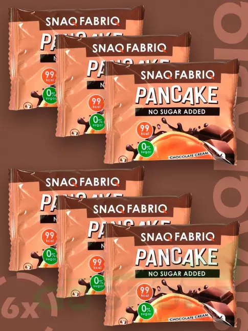 Протеиновый батончик SNAQ FABRIQ Панкейк с начинкой 6 х 45 г, Нежный шоколад