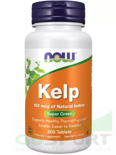 Экстракты NOW Foods Kelp - Йод в таблетках 150 мкг 200 таблеток Экстракты NOW Foods Kelp - Йод в таблетках 150 мкг 200 таблеток