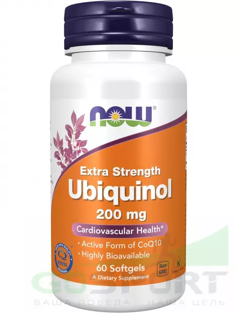 Коэнзим Q10 NOW Foods Ubiquinol 200 mg 60 гелевые капсулы Коэнзим Q10 NOW Foods Ubiquinol 200 mg 60 гелевые капсулы