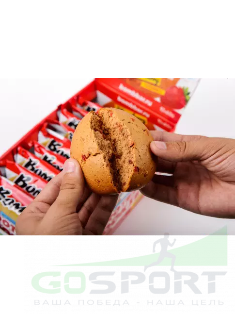 Протеиновый батончик BombBar Protein cookie 4 протеин печенье x 60 г, Клубника Протеиновый батончик BombBar Protein cookie 4 протеин печенье x 60 г, Клубника