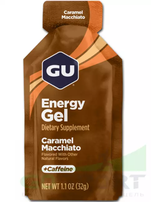 Гель питьевой GU Energy Labs Energy Gel 40 mg caffeine 24 x 32 г, Карамель-Макиато Гель питьевой GU Energy Labs Energy Gel 40 mg caffeine 24 x 32 г, Карамель-Макиато