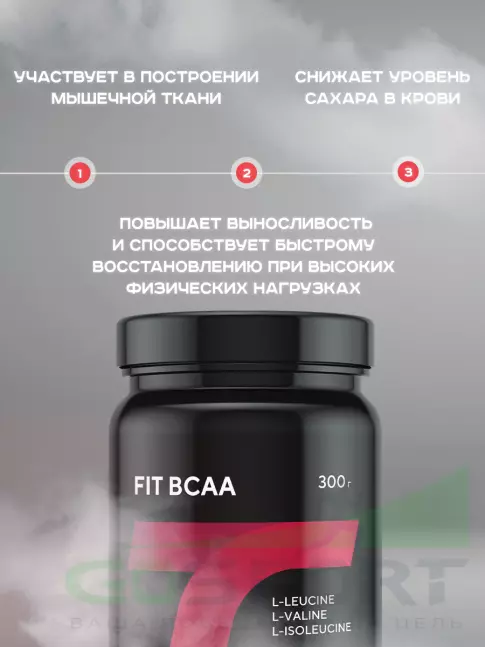 Аминокислоты Академия-Т FIT BCAA 300 г, Вишня Аминокислоты Академия-Т FIT BCAA 300 г, Вишня
