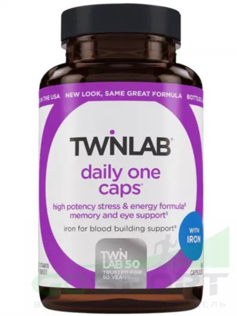 Витаминный комплекс Twinlab Daily One Caps с железом 60 капсул Витаминный комплекс Twinlab Daily One Caps с железом 60 капсул