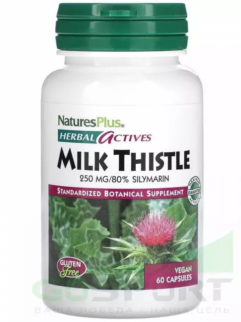 Экстракты NaturesPlus MILK THISTLE 250 MG 60 веган капсул Экстракты NaturesPlus MILK THISTLE 250 MG 60 веган капсул