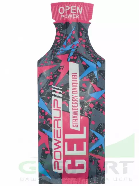 Энергетический гель питьевой Powerup Gel Энергетический 10 x 35 г, Клубничный дайкири