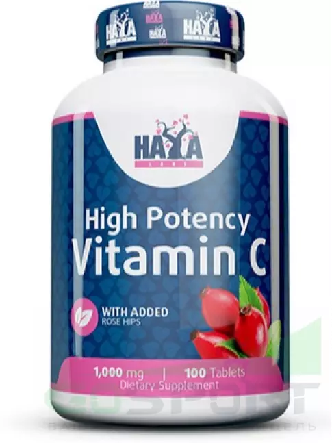 Витамин C Haya Labs High Potency Vitamin C 1000 mg 100 таблеток Витамин C Haya Labs High Potency Vitamin C 1000 mg 100 таблеток