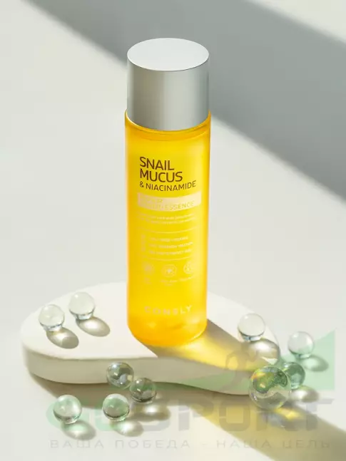 Тонеры для лица CONSLY Snail Mucus & Niacinamide Repair Toner-Essence 200 мл Тонеры для лица CONSLY Snail Mucus & Niacinamide Repair Toner-Essence 200 мл