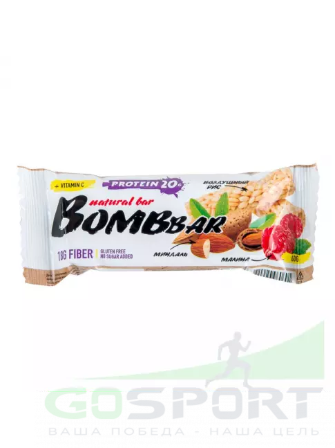 Протеиновый батончик BombBar Протеиновый батончик Natural Bar 5 x 60 г, Рисовый