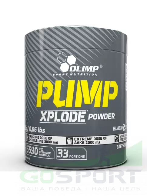 Предтреник в порошке OLIMP Pump Xplode Powder New Formula 300 г, Фруктовый пунш Предтреник в порошке OLIMP Pump Xplode Powder New Formula 300 г, Фруктовый пунш