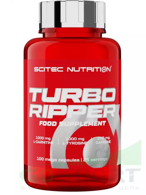 Жиросжигатель Scitec Nutrition Turbo Ripper 100 капсул Жиросжигатель Scitec Nutrition Turbo Ripper 100 капсул