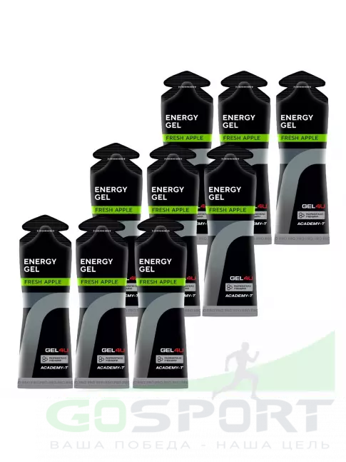 Гель питьевой GEL4U Energy GEL 9 x 60 г, Яблоко