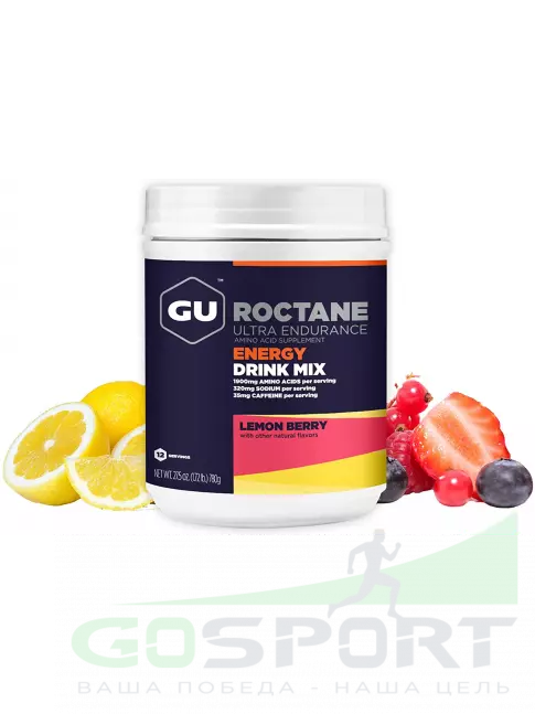 Изотоник GU Energy Labs GU ROCTANE ENERGY DRINK MIX 780 г, Лимонная ягода Изотоник GU Energy Labs GU ROCTANE ENERGY DRINK MIX 780 г, Лимонная ягода