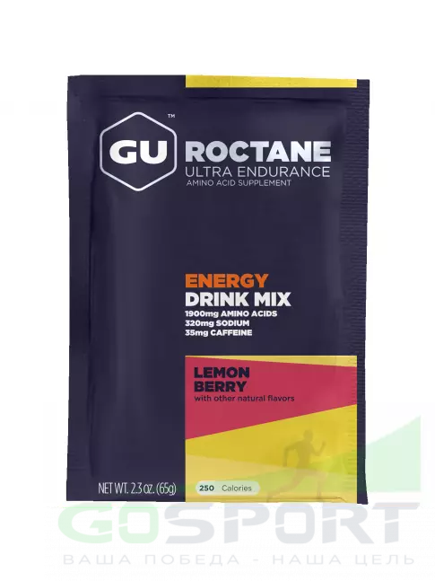 Изотоник GU Energy Labs GU ROCTANE ENERGY DRINK MIX 65 г, Лимонная ягода Изотоник GU Energy Labs GU ROCTANE ENERGY DRINK MIX 65 г, Лимонная ягода