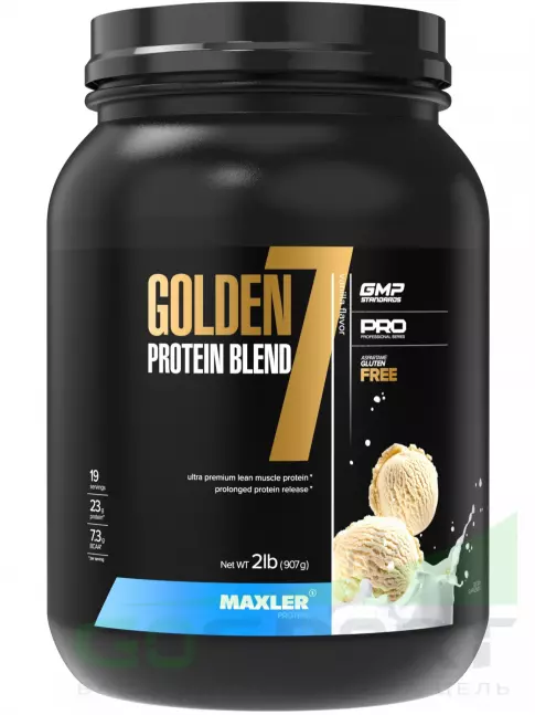 Комплексный протеин MAXLER Golden 7 Protein Blend 907 г, Ваниль Комплексный протеин MAXLER Golden 7 Protein Blend 907 г, Ваниль