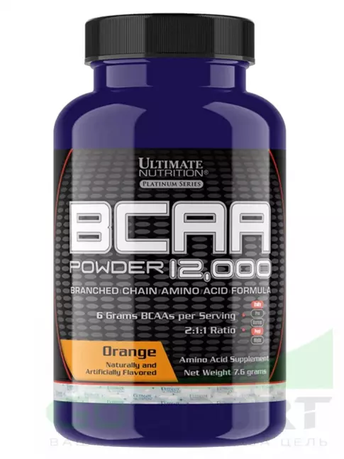 BCAA Ultimate Nutrition BCAA 12000 Powder 7 г, Апельсин BCAA Ultimate Nutrition BCAA 12000 Powder 7 г, Апельсин