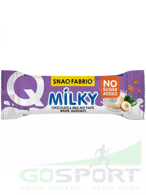 Диетический продукт SNAQ FABRIQ Milky 130 г, Молочно-ореховая паста с вафлей и фундуком Диетический продукт SNAQ FABRIQ Milky 130 г, Молочно-ореховая паста с вафлей и фундуком