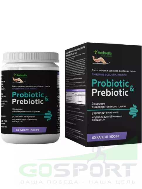 Пробиотик Амбрелла Probiotic&Prebiotic 60 капсул Пробиотик Амбрелла Probiotic&Prebiotic 60 капсул
