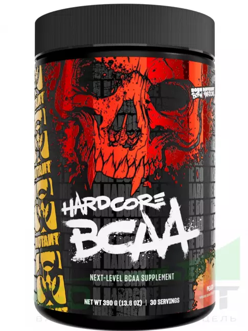 BCAA Mutant HARDCORE BCAA 390 г, Персик
