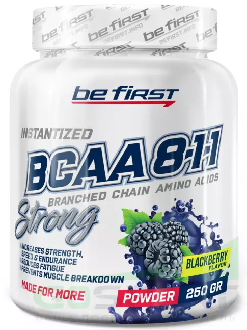 BCAA 8:1:1 Be First BCAA 8:1:1 Instantized powder 250 г, Ежевика BCAA 8:1:1 Be First BCAA 8:1:1 Instantized powder 250 г, Ежевика
