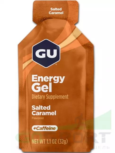 Гель питьевой GU Energy Labs Energy Gel 20 mg caffeine 8 x 32 г, Соленая карамель Гель питьевой GU Energy Labs Energy Gel 20 mg caffeine 8 x 32 г, Соленая карамель